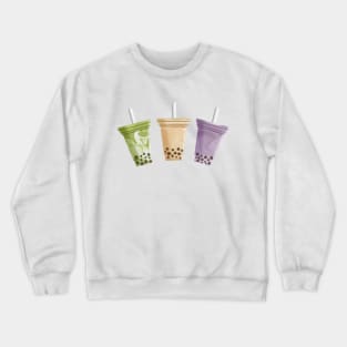 Milk Tea Trio Crewneck Sweatshirt